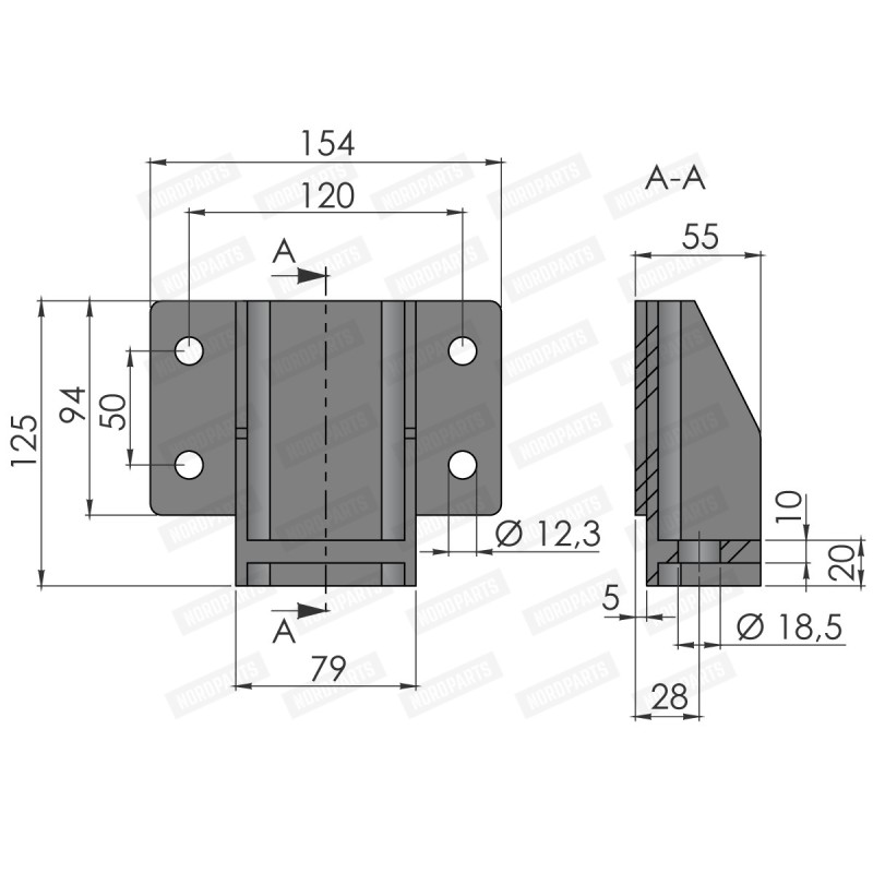 Top fixing M731