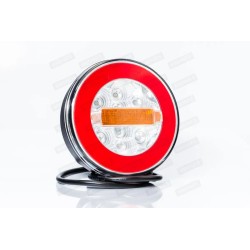 Tail light, Fristom, Round LED - tail light + stop light + direction indicator light