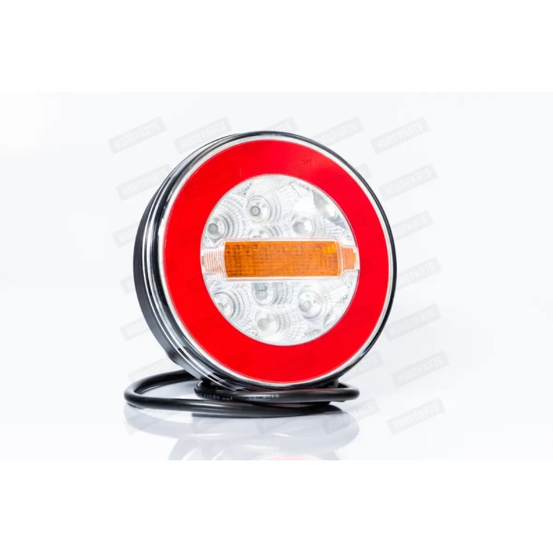 Tail light, Fristom, Round LED - tail light + stop light + direction indicator light