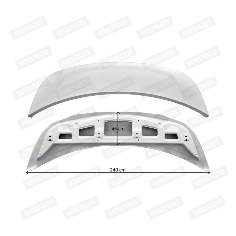 DAF XF106 SS cab roof spoiler