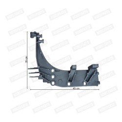 DAF XF106 13- Knuckle plate crown / aluminium / left side