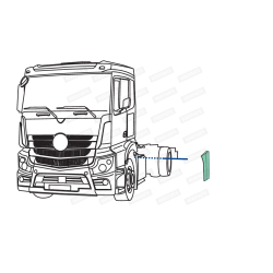 MB ACTROS Poritiiva deflektor / parem