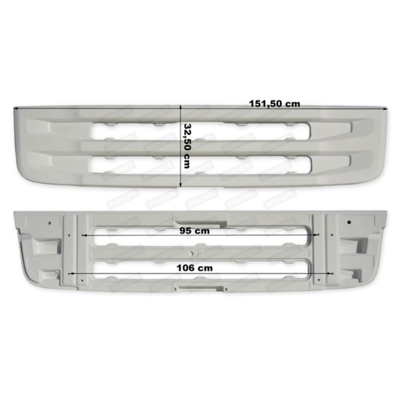 Scania 6 2010- Alumine iluvõre / 32,5cm / valge