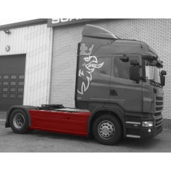 Scania R Telgedevaheline spoileri KOMPLEKT KINNITUSTEGA