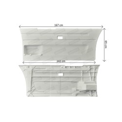 Scania 6 Telgedevaheline spoiler LÜHIKE / vasak