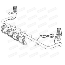 Roof/tailpipe wires (for 2 accessories)