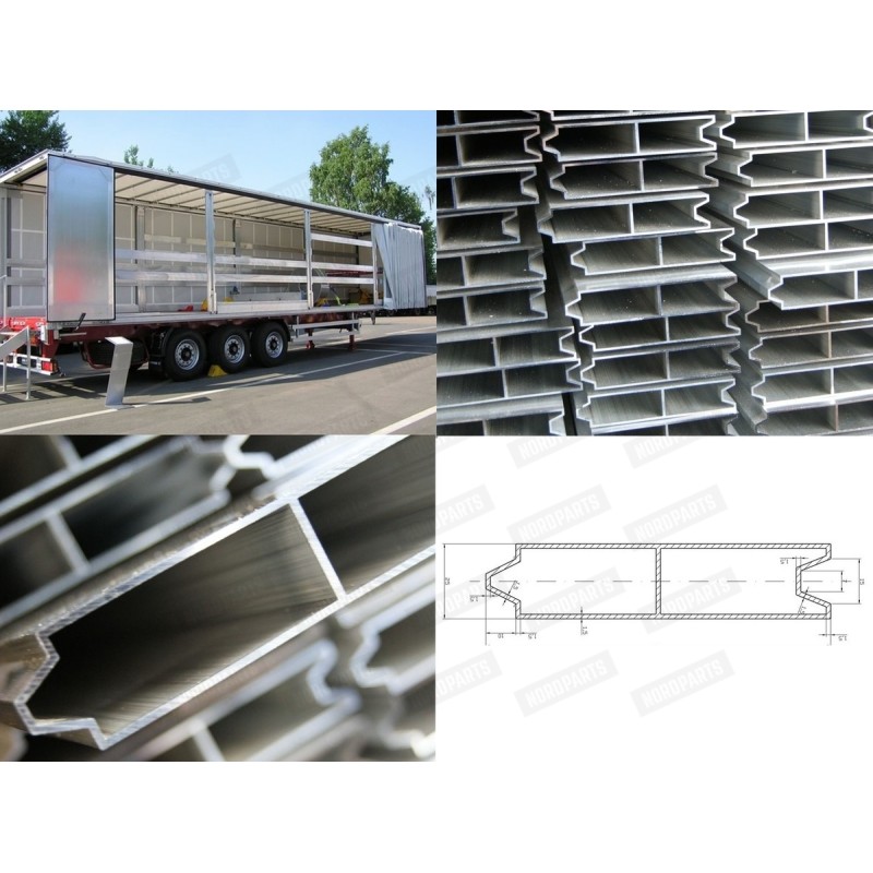 Alumiinium profiil 125x3200mm