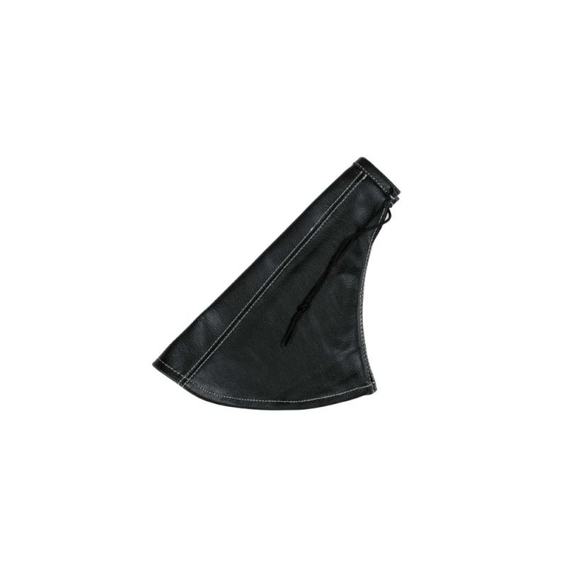 Handbrake cover black, leather
