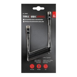Laadimiskaabel USB-C-USB-C 100cm must
