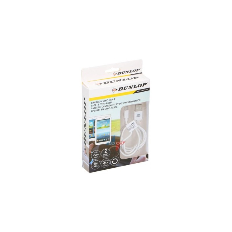 Charging cable 1m micro USB, white