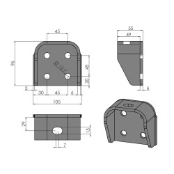 Bottom bracket Volvo FL