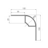 Side bar end profile 500MM