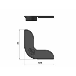 End cap for profile 37229