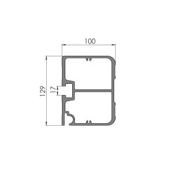 Allasõidutõke h129 TMT2400mm- veoauto varuosad- Nordparts