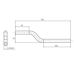 Fixing tube 760MM