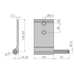 Portehing 146 An / long / right