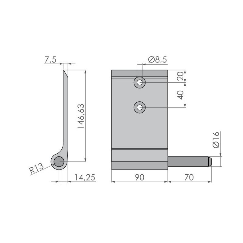 Portehing 146 An / long / right