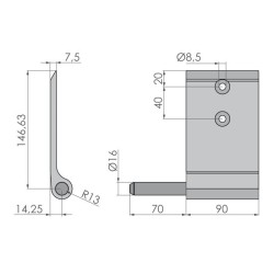 Portehing 146 An / long / left