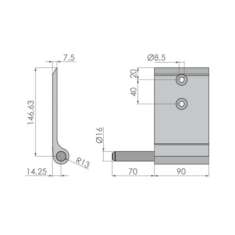 Portehing 146 An / long / left