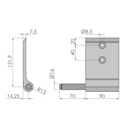 Portehing 132 An / long / left
