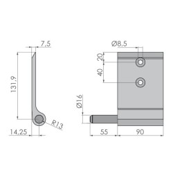 Portehing 132 An / short / left