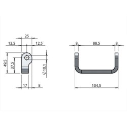 Breath fitting 262 / SS / narrow / weldable