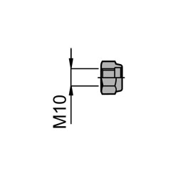Kinnitusmutter M10 / SS