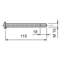 Tapp 10x130 mm / SS