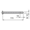 Tapp 10x130 mm / SS