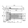 P&L door hinge 165 / SS