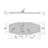 P&L door hinge 118 / SS