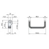 Hinge fitting 262 ZP / weldable / narrow
