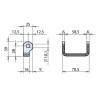 Hinge fixing 220 ZP / weldable