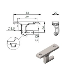Portehing / 86 mm offset