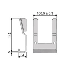 Holder K20 / welded on