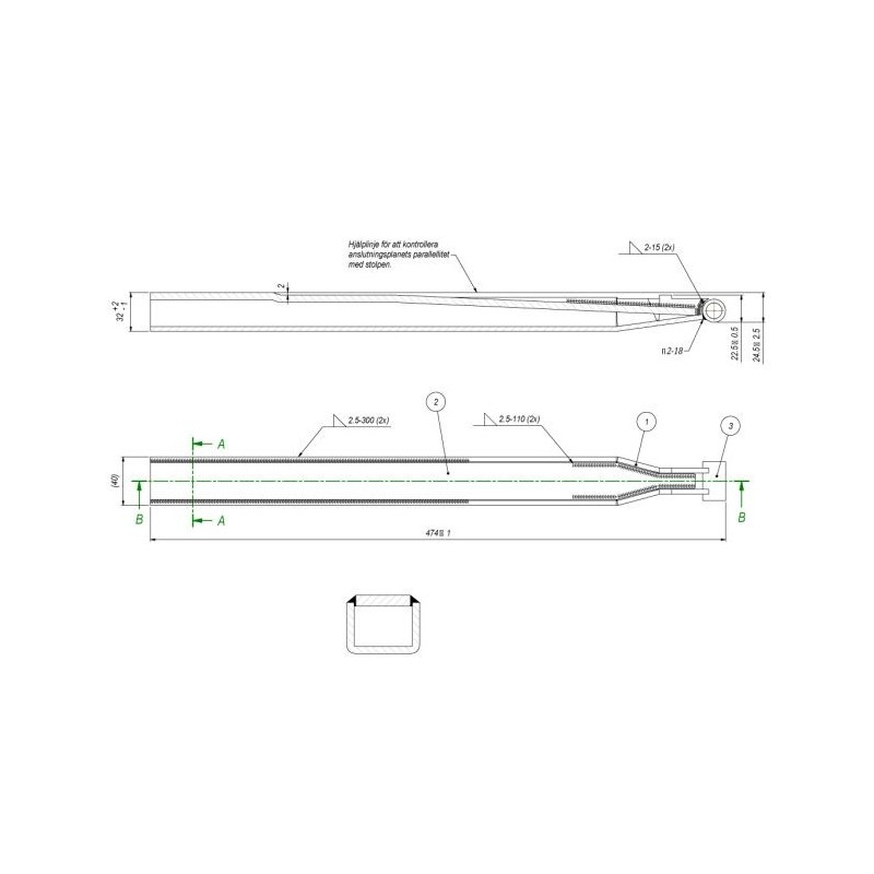 Kinnegrip KT extension 500-600