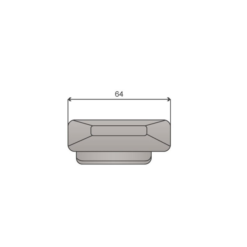 Kinnegrip K5 end fitting/narrow LH