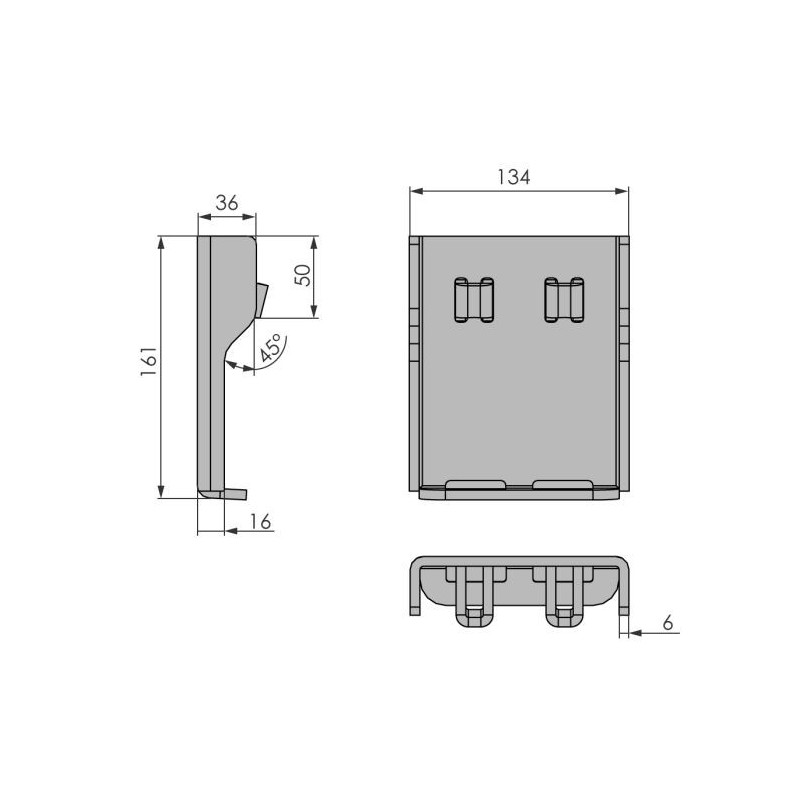 Pillar attachment for clamp K5 / 120mm