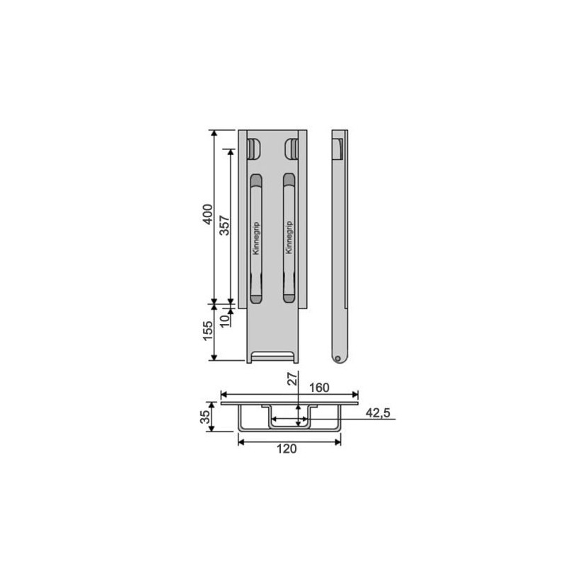 Kinne K20 400 side plate