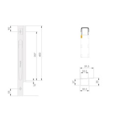 Esisammas Kinne K20 400 / vasak / polt