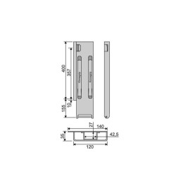 Tagumine sammas Kinne K20 400 / vasakpool