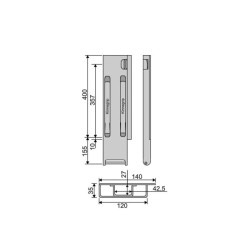 Tagumine sammas Kinne K20 400 / Parenpoolne
