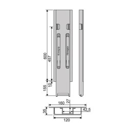 Kinne K20 600 side plate