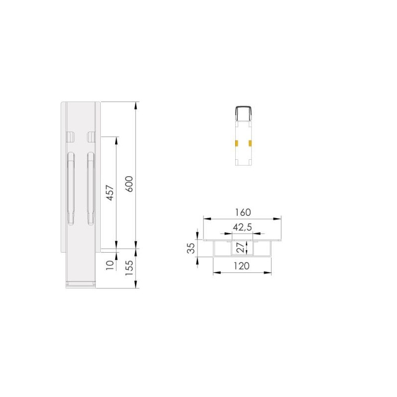 Kinne K20 600 / galvanizing side plate