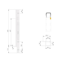 Esisammas Kinne K20 600 / parem / polt