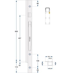 Esisammas Kinne K20 600 / parem / galv