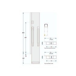Задняя стойка Kinne K20 600 / левая / sing g