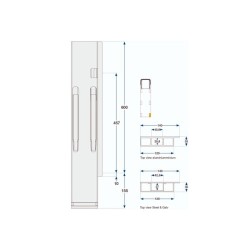 Rear pillar Kinne K20 600 / better / sing g