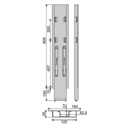 Külgsammas Kinne K20 800