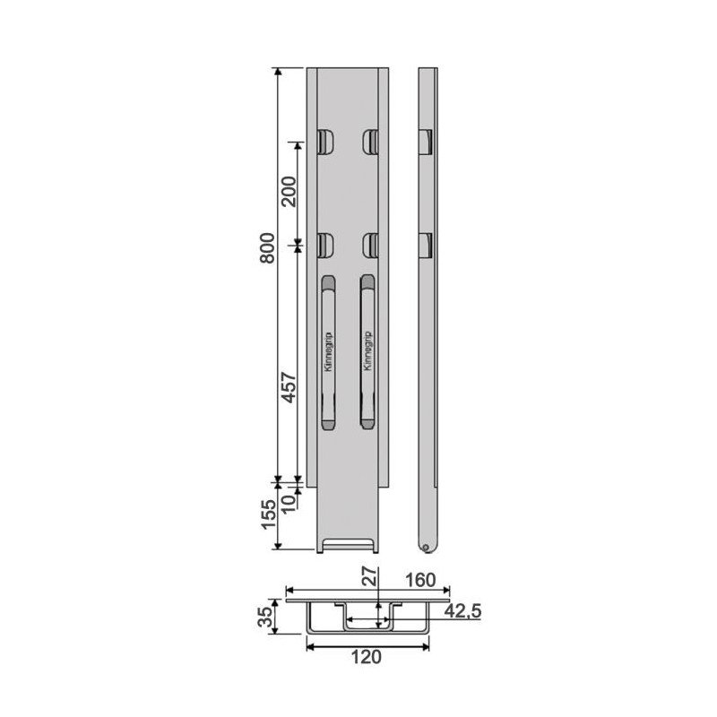 Kinne K20 800 side plate